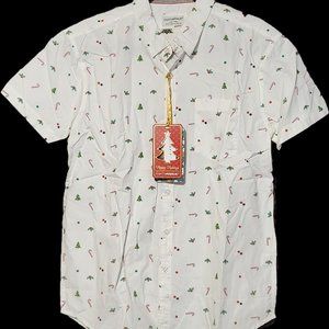 NWT Christmas Button Down - Size M